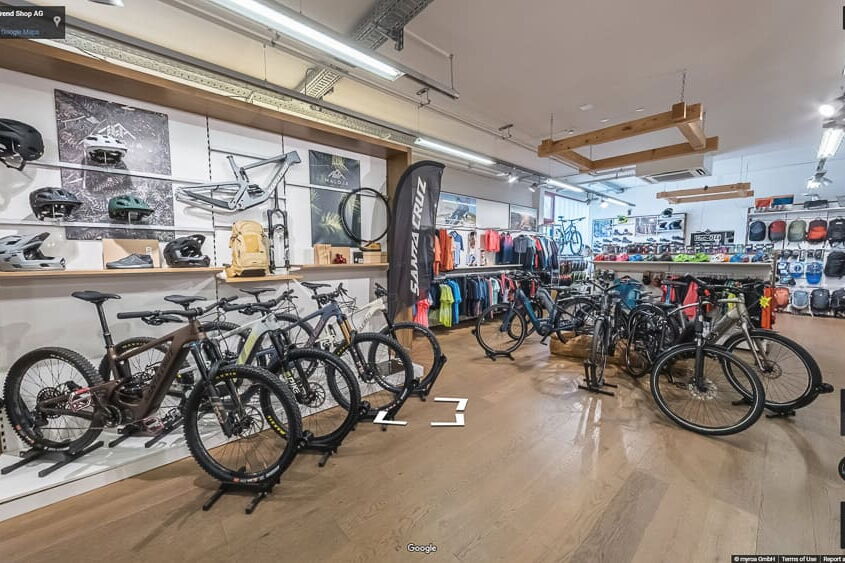 Sport Trend Shop Radsport Abteilung Virtueller Rundgang